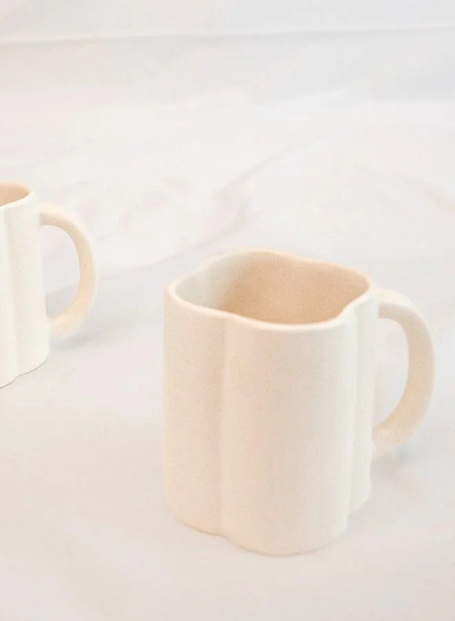 كيوريت هوم طقم كوبين بنقش الزهور