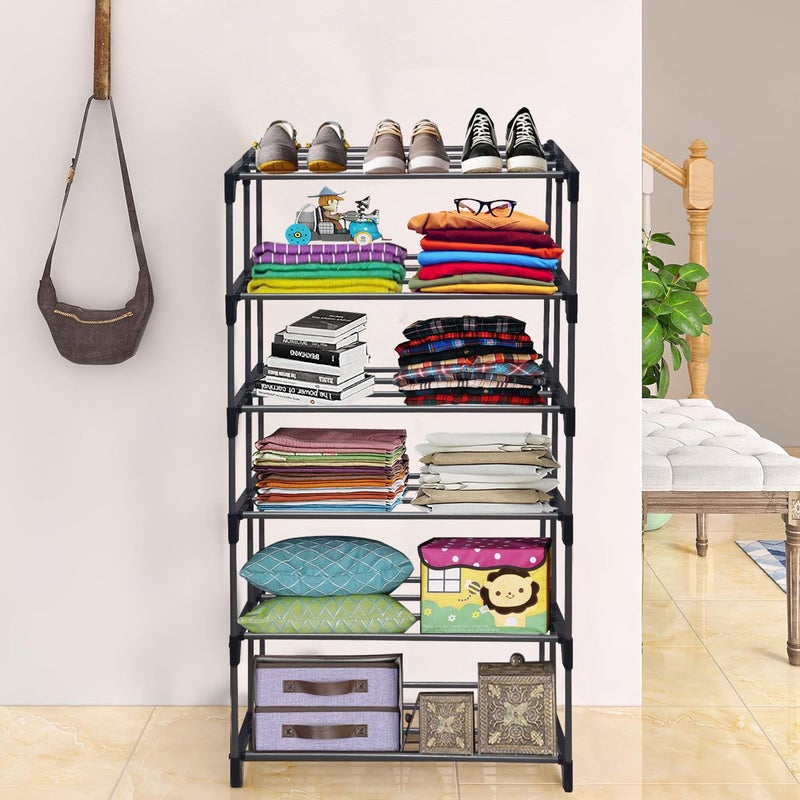 RAXON WORLD RAXON WORLD Multipurpose 6 Layer Heavy Duty Metal BookShoeCloth Foldable Rack for Anywhere Use - Image 3