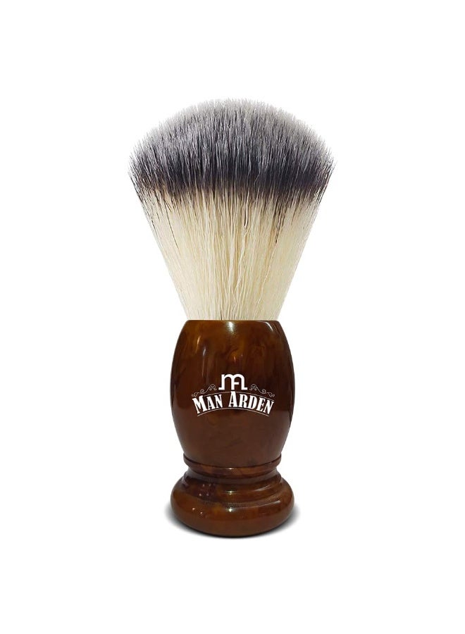 مان أردين فرشاة حلاقة فاخرة من مان آردن بلمسة نهائية عتيقة، بشعيرات فائقة النعومة والامتصاص، ومقبض طويل | خالية من القسوة | لحلاقة ناعمة - Image 2