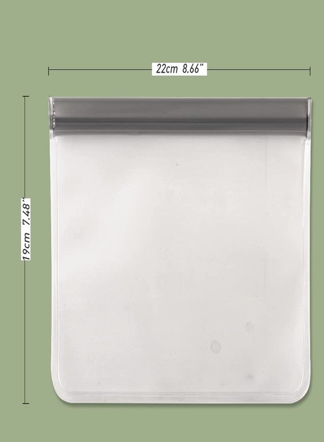 Cozihom Reusable Ziplock Bags, Food Storage Bags, Leakproof Reusable Quart Bags for Marinate Meats, Fruit, Snack, Home Organization, Eco-Friendly, Pack of 8 - Image 2
