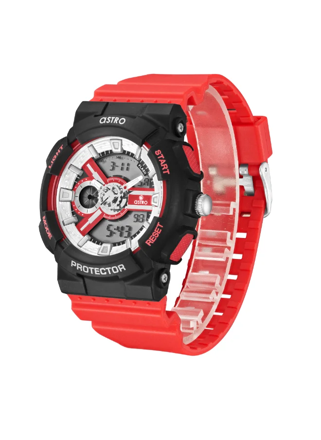 ASTRO Kids Analog-Digital Red Dial Watch - A24807-PPRB