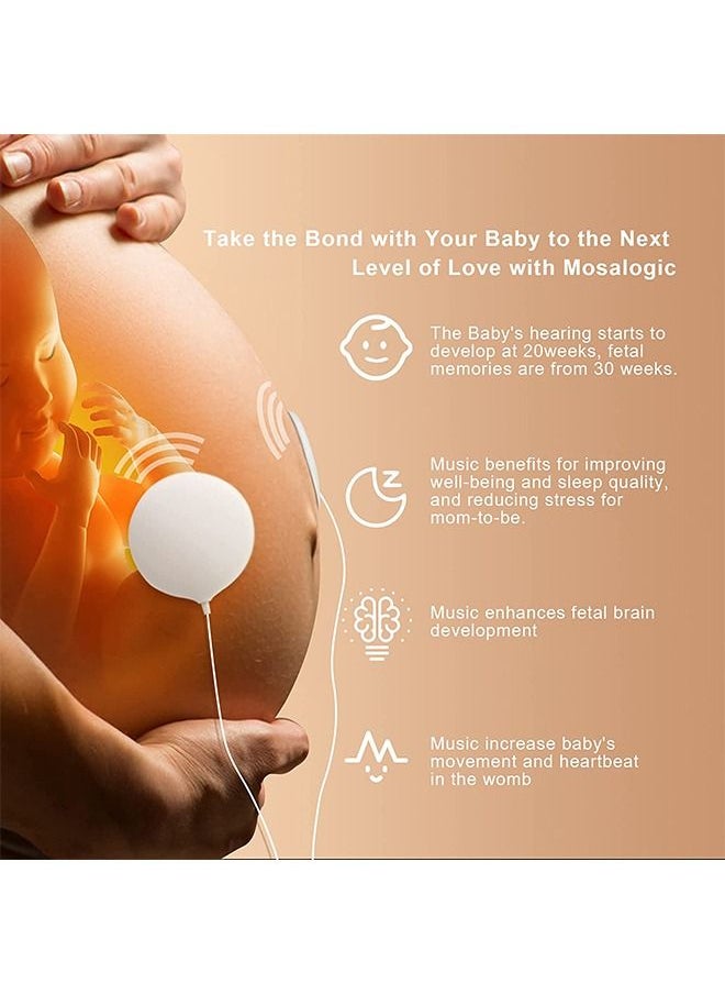 General - Baby Bump Headphones,Pregnancy Headphones for Belly,Safely Play Music, Sounds,and Voices to Your Baby in The Womb，with Apple and Android Adapter Cable,Easy to Operate,Good Sound Quality - Image 1
