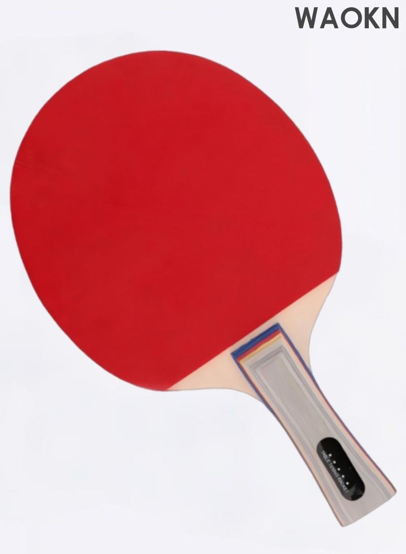 دبليو أيه أو كي أن مجموعة مضارب تنس الطاولة الأفقية عالية الأداء مع كرات تنس الطاولة الفاخرة مع حقيبة تخزين، مجموعة مضارب تنس الطاولة للاعبين للعب في الأماكن المغلقة والمفتوحة - Image 2