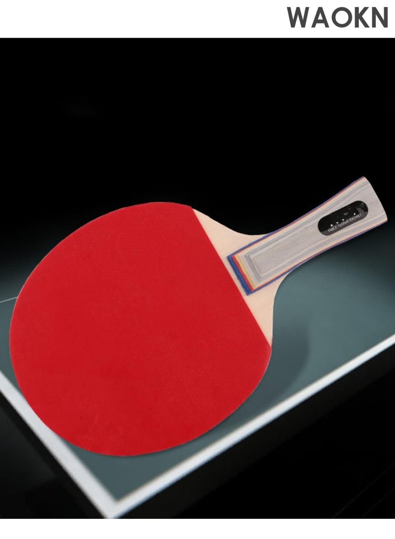 دبليو أيه أو كي أن مجموعة مضارب تنس الطاولة الأفقية عالية الأداء مع كرات تنس الطاولة الفاخرة مع حقيبة تخزين، مجموعة مضارب تنس الطاولة للاعبين للعب في الأماكن المغلقة والمفتوحة - Image 3