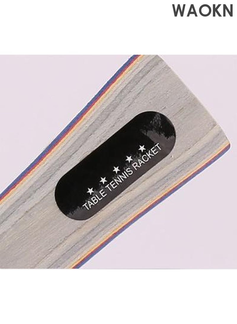 دبليو أيه أو كي أن مجموعة مضارب تنس الطاولة الأفقية عالية الأداء مع كرات تنس الطاولة الفاخرة مع حقيبة تخزين، مجموعة مضارب تنس الطاولة للاعبين للعب في الأماكن المغلقة والمفتوحة - Image 5