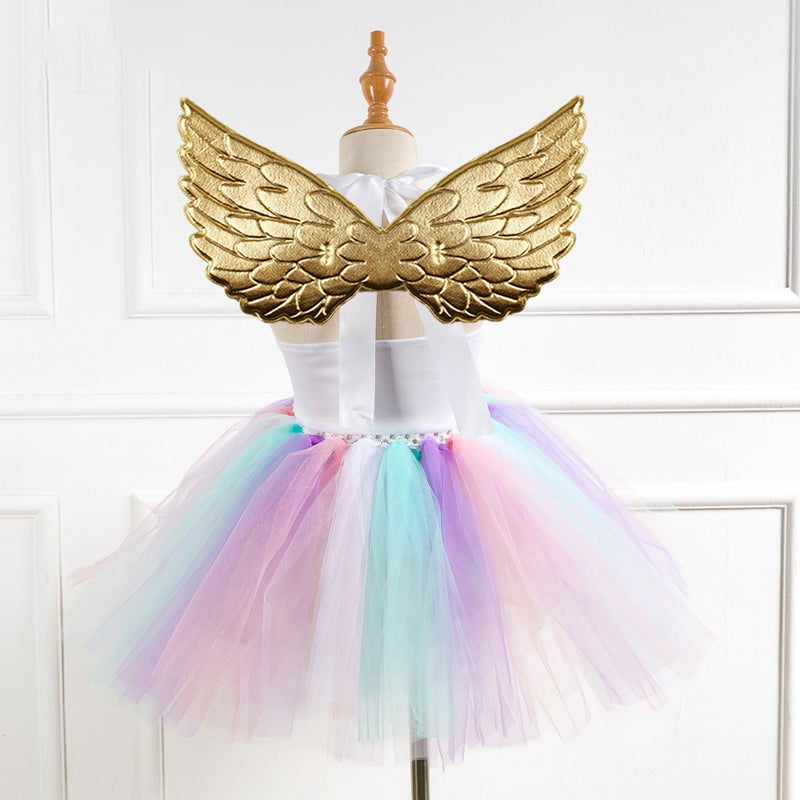 Children'S Clothing Sequin Mesh Handmade Girl'S Dress Children'S Performance Dress Princess Dress One-Corner Headwear - Image 5