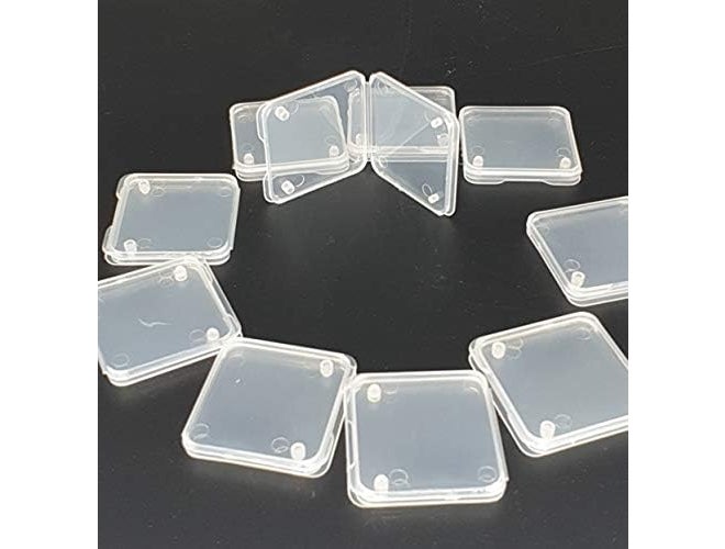 Hanumex 10-Pack SD/SDHC Memory Card Case – Hard Plastic Transparent Storage Box for Secure Protection - Image 3