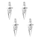 YTFRL 4PCS License Plate Screw Kit Anti Theft Aluminum Alloy Spike Shape License Plate Fasteners RustProof AntiRattle Car Tag Fasteners Plate Frame Bolts for Car Truck Motorcycle Silver - Image 2