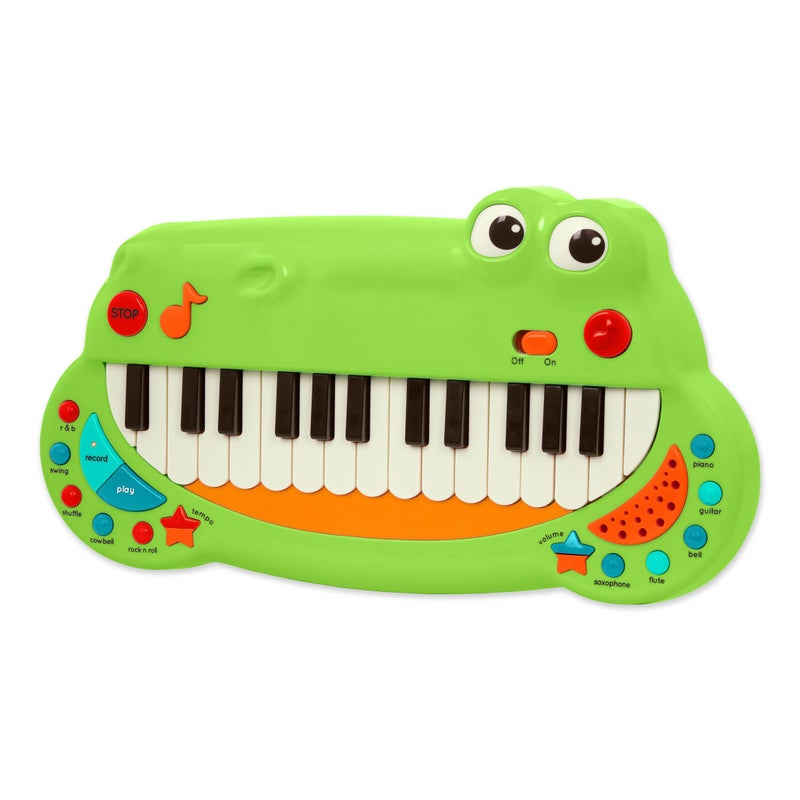 Battat - Toddler Musical Instrument - Animal Keyboard Piano With 5 Settings - Crocodile Piano - 2 Years+ - Image 1