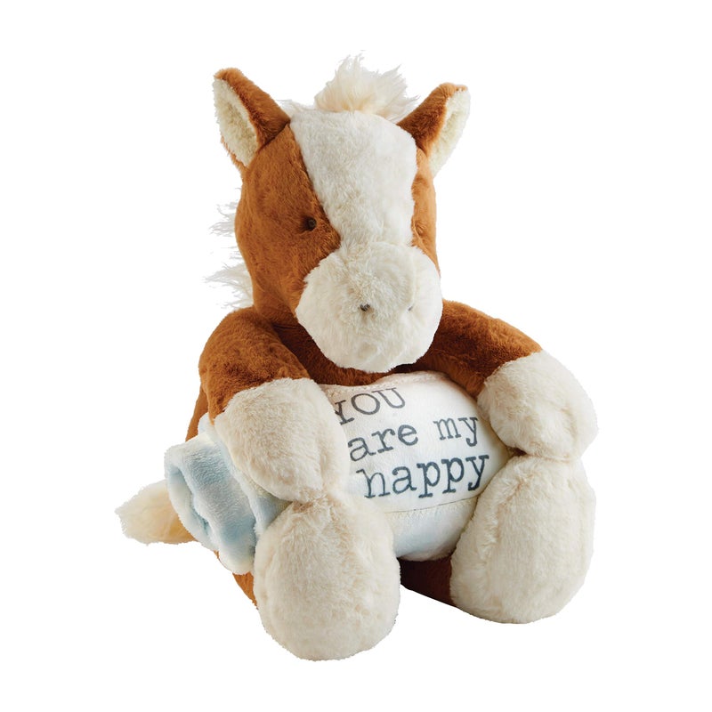 mud pie Horse Plush with Blanket 