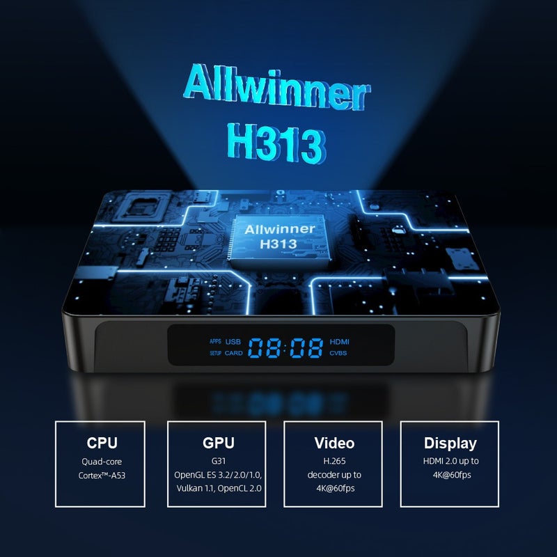 عبر الحدود X96Q Pro صندوق تلفزيون ذكي لاسلكي أندرويد 10 TV BOX 2G/16G Wifi - Image 4