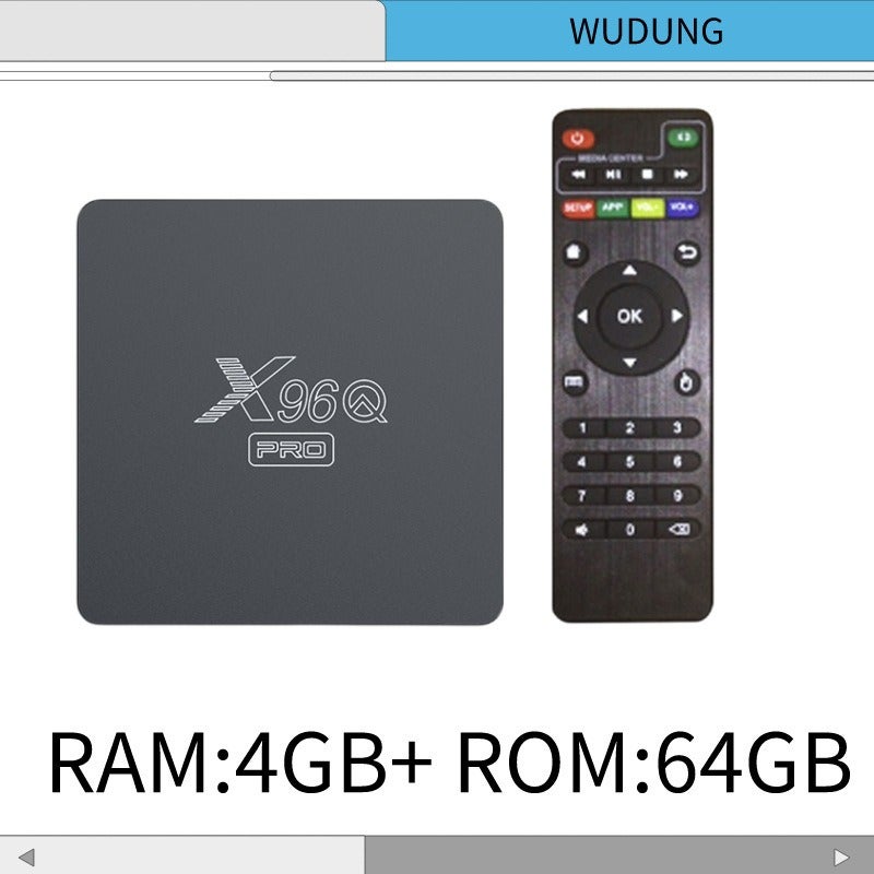 عبر الحدود X96Q Pro صندوق تلفزيون ذكي لاسلكي أندرويد 10 TV BOX 2G/16G Wifi - Image 1