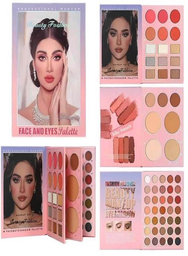 SKINPLUS 3 in1 Book-Style Foldable Makeup Palette Set, Portable & Long-Lasting Suitable for Multiple Skin Tones & Makeup Looks All In One MakeupBook (Beauty Fashion) - Image 2