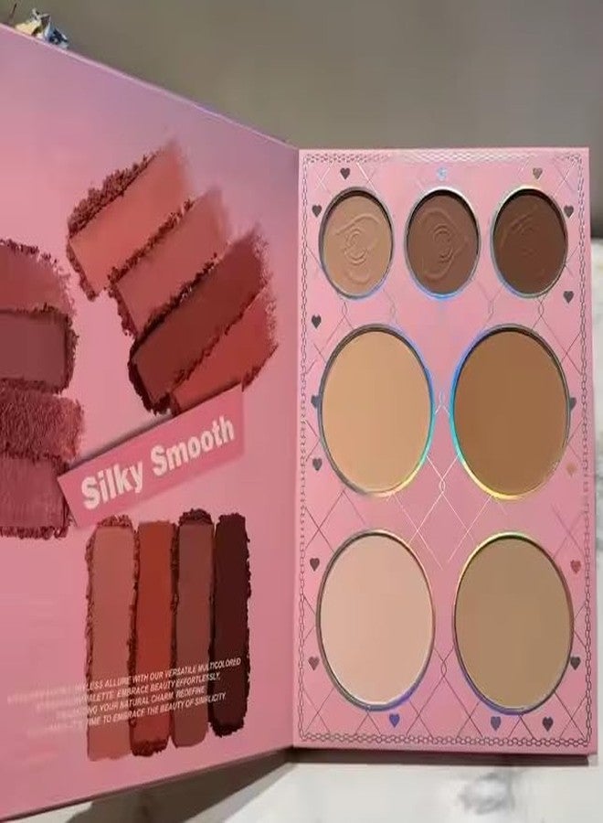 SKINPLUS 3 in1 Book-Style Foldable Makeup Palette Set, Portable & Long-Lasting Suitable for Multiple Skin Tones & Makeup Looks All In One MakeupBook (Beauty Fashion) - Image 4