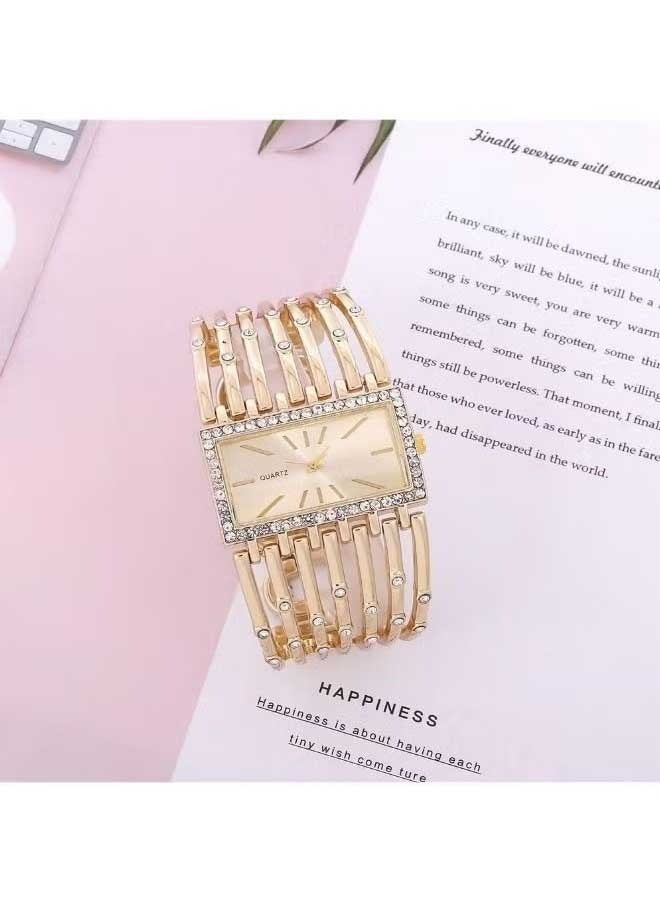 Ocean Women's Diamond Inlaid Quartz Watch, High-End Fashion, Simple And Casual, Accurate Timing, Suitable For Giving Gifts To Oneself And Friends - Image 4