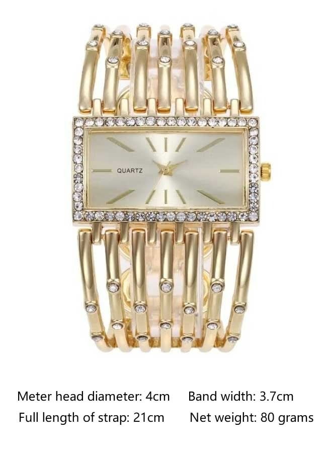 Ocean Women's Diamond Inlaid Quartz Watch, High-End Fashion, Simple And Casual, Accurate Timing, Suitable For Giving Gifts To Oneself And Friends - Image 2