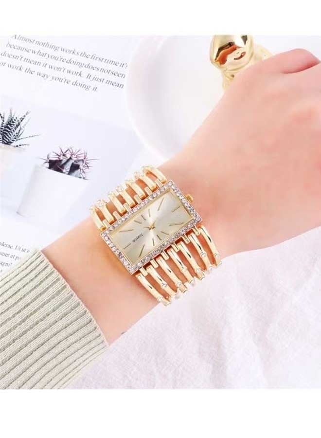 Ocean Women's Diamond Inlaid Quartz Watch, High-End Fashion, Simple And Casual, Accurate Timing, Suitable For Giving Gifts To Oneself And Friends - Image 3