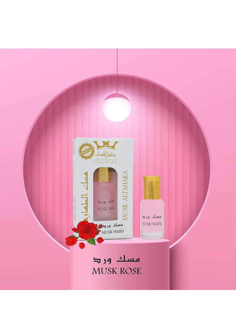 Hamil Al Musk Musk Al Tahara musk Rose Wardi Perfumed Body Lotion 6ml  - Image 1