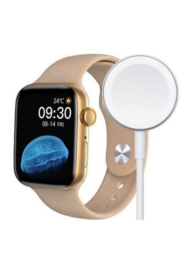 W&O - This women's gold-colored square watch features an elegant and modern design, with an elegant shiny gold-colored metal case. The watch features a square face with fine details and clear numbers or indexes, adding a touch of luxury to your look. The bracelet is often made of durable metal in a matching gold color - Image 1