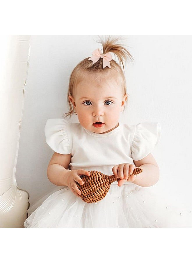 OAOLEER 40PCS 2 Inches Baby Hair Ties, Toddler Hair Ties with Bows, Elastic Ponytail Holders Mini Small For Baby Girls Infants - Image 2
