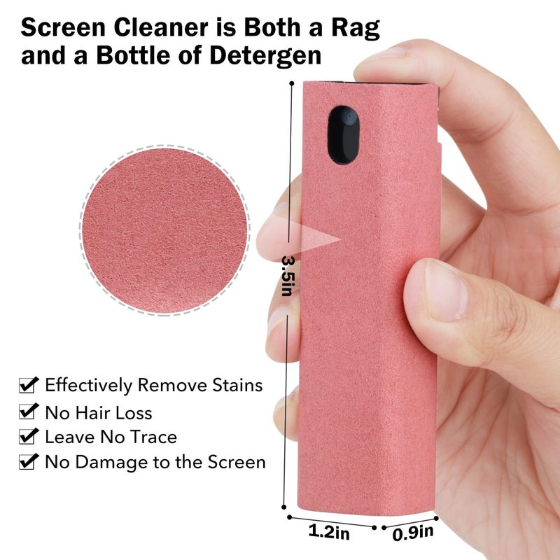 usefulpro 3 Pcs Screen Cleaner, 3 in 1Touchscreen Mist Cleaner Spray Wipe Screen Cleaner Soft Fiber Flannel, Safe for All Phones Glasses Tablet Laptop Car Display Screens - Image 2
