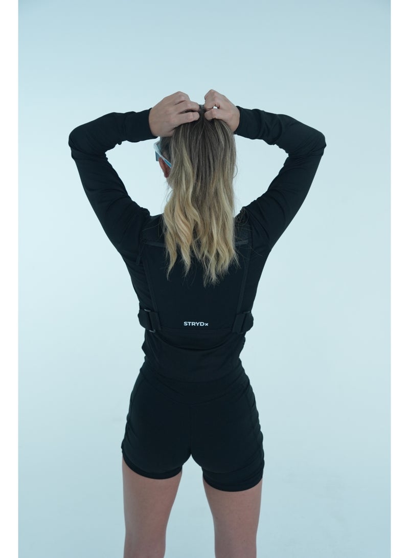 STRYDx Hydration Vest. Stay fueled and focused on your run, hike, or ride with this lightweight hydration vest. Designed for comfort and performance, it features multiple storage pockets for essentials, adjustable straps for a secure fit, and a built-in hydration bladder compartment to keep water easily accessible.   One 500ml Soft Flask included. - Image 5