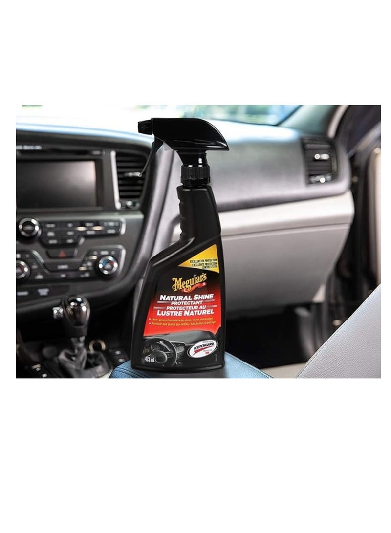 Meguiar's Natural Shine Interior Dash & Trim Protectant 473ml. Durable UV protection - Image 3