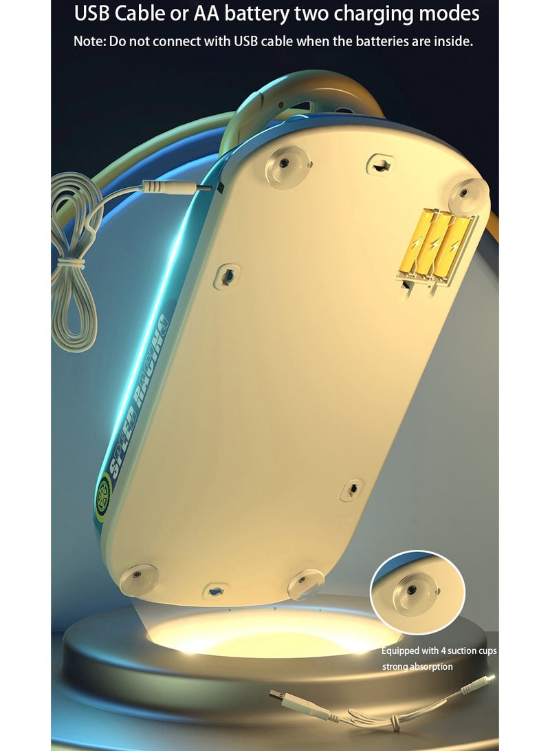 general Steering Wheel Game Toys for Kids Simulated Driving Racing Car Game with Musical Interactive Educational Learning Racing Desktop Game Sensory Toy for Young Children (Spaceship) - Image 5