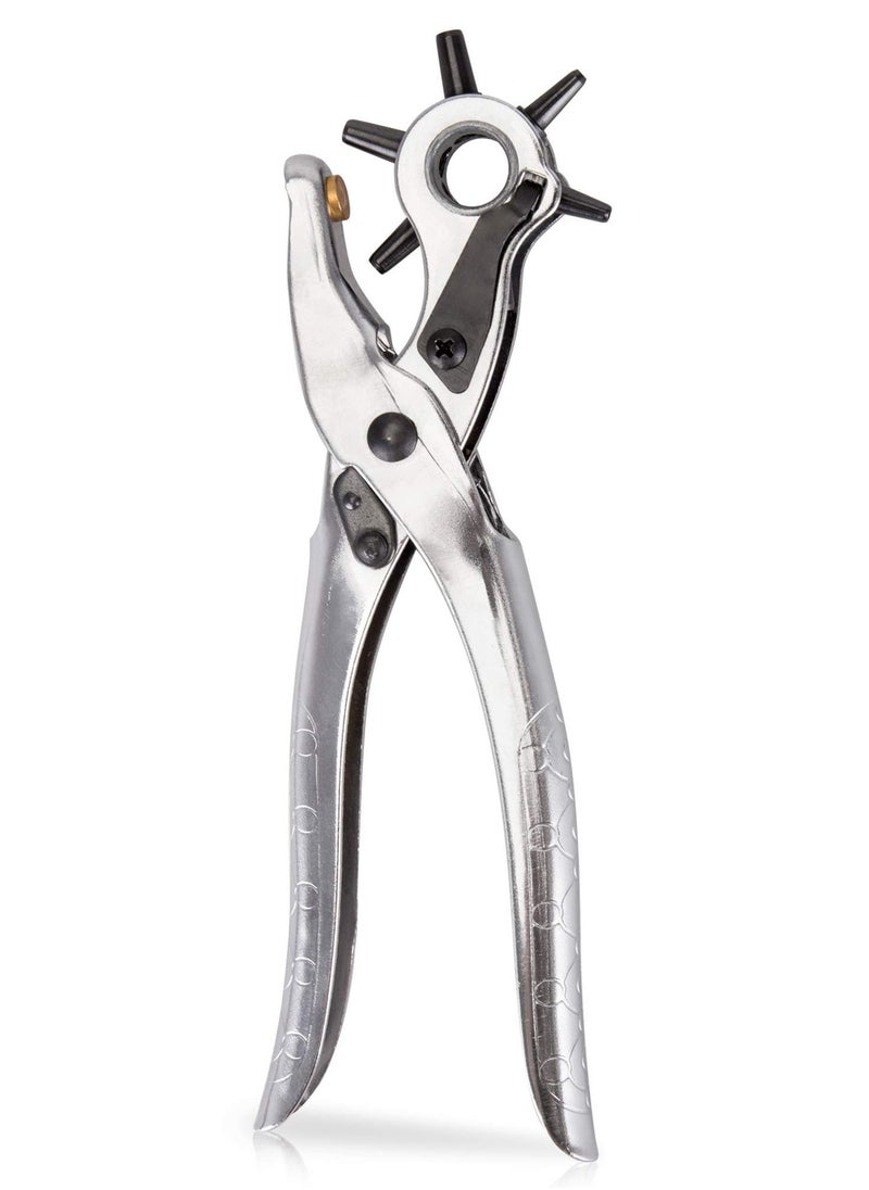 Y&D Leather Hole Punch Set for Belts, Watch Bands, Straps, Dog Collars, Saddles, Shoes, Fabric, DIY Home or Craft Projects, Super Heavy Duty Rotary Puncher, Multi Sizes Maker Tool  - Image 2