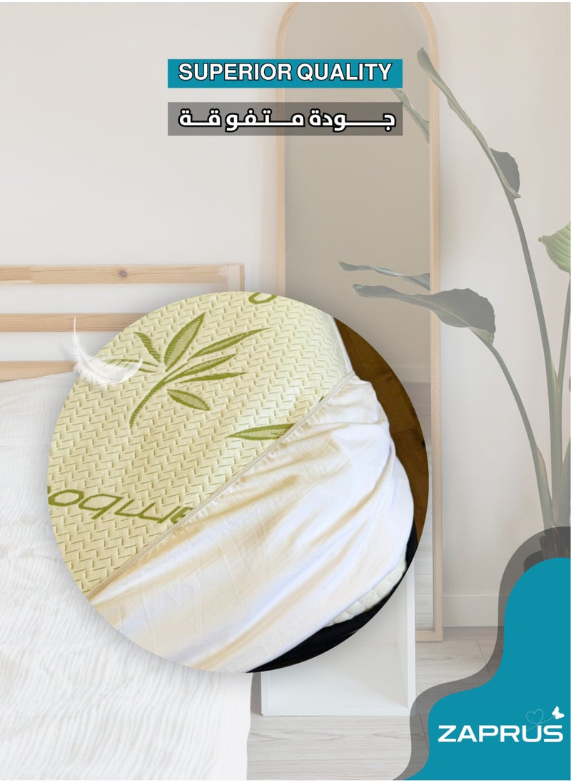 زابروس - واق مرتبة بامبو فاخر مقاوم للماء، متجدد الهواء، مضاد للحساسية - Image 1