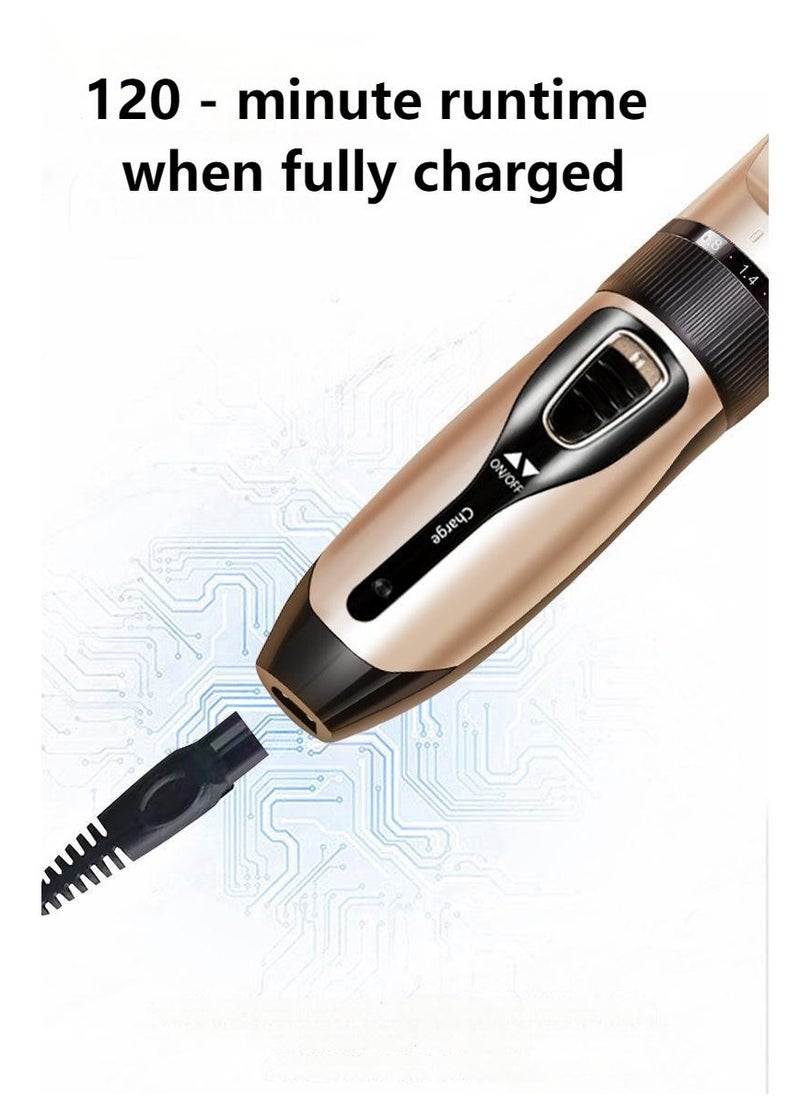 Generic Hair Clipper Beard Trimmer for Men, Waterproof Electric Razor for Nose Body Face and Mustache  - Image 5