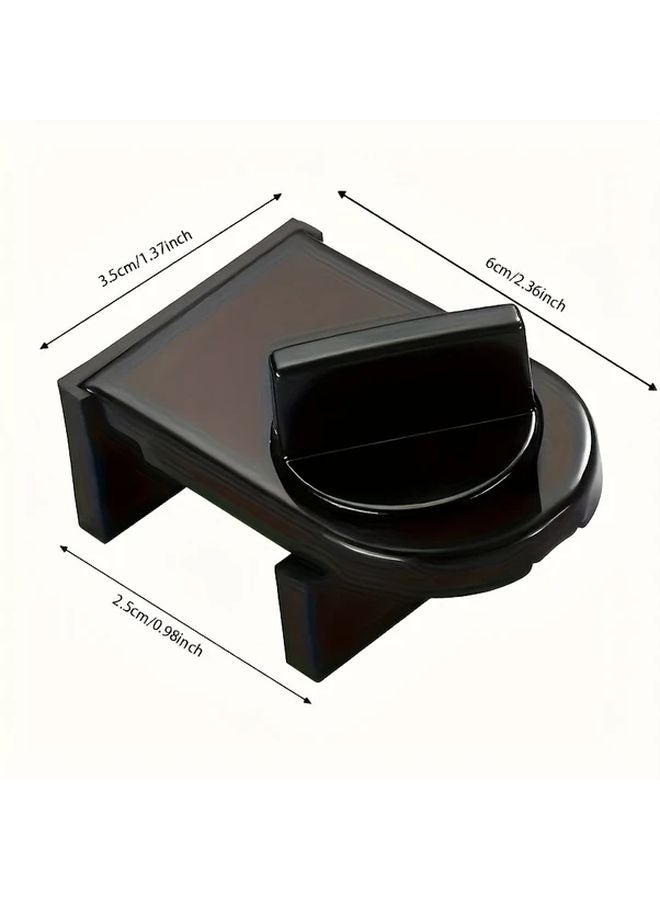 Classic Black No Drill Sliding Door Lock Aluminum Alloy Anti Theft Pet Proof - Image 4