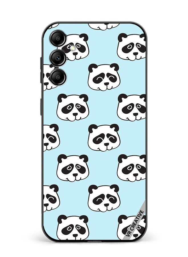 VR CREATIVE Protective Case Cover For Samsung Galaxy A54 Funny Heads In Panda Style Design Multicolour - Image 1