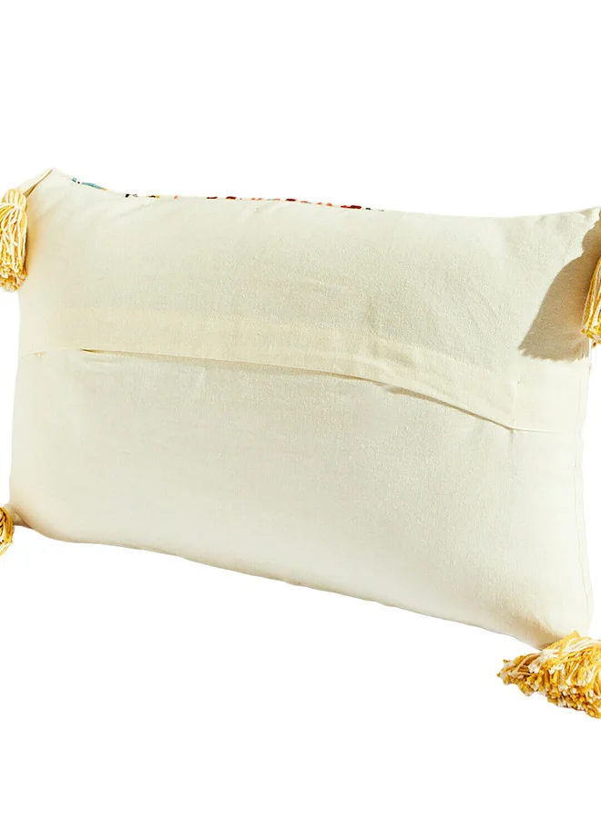 Chumbak  Pixel paisley Cushion Cover 30x50cms Ivory  | Best Price UAE