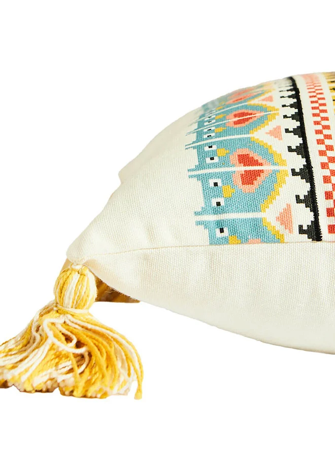 Chumbak  Pixel paisley Cushion Cover 30x50cms Ivory  | Best Price UAE