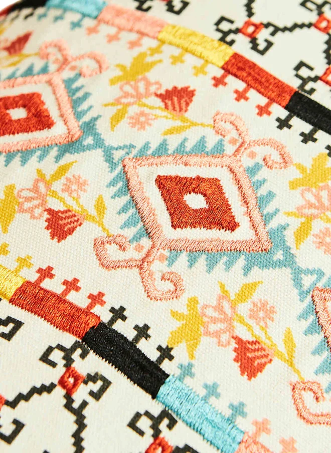 Chumbak  Pixel paisley Cushion Cover 30x50cms Ivory  | Best Price UAE