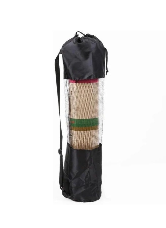 SportQ - Premium 4mm Thick Non-Slip Yoga Mat with Attached Band Perfect for High Intensity Interval Training, Pilates, Yoga and Many Other Home Exercises by SportQ with Carrying Bag - Image 1