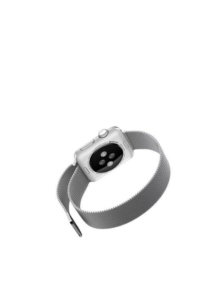 Protect - Milanese Stainless Steel Watch Strap II Silver Color II Compatible With iWatch 42mm,44mm,46mm - Image 1