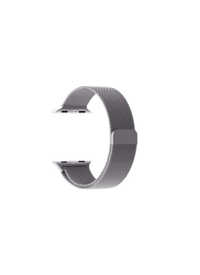 Protect - Milanese Stainless Steel Watch Strap II Silver Color II Compatible With iWatch 42mm,44mm,46mm - Image 1