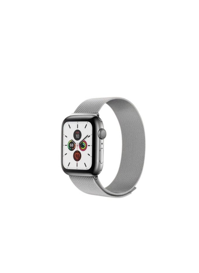Protect - Milanese Stainless Steel Watch Strap II Silver Color II Compatible With iWatch 42mm,44mm,46mm - Image 1