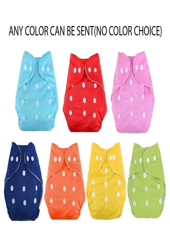 DOMENICO Washable Baby Diaper Premium Cloth Diaper Reusable Diaper, Washable Diaper, Adjustable Size, Waterproof (Without Insert) (Pack of 3)(Assorted Color) - Image 3