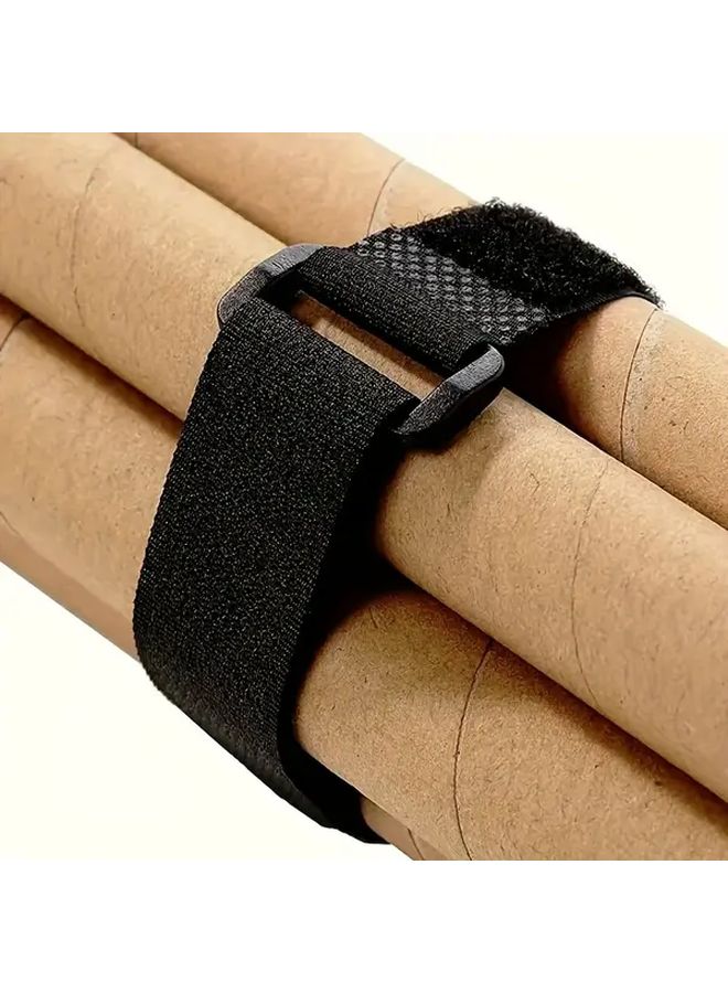 Reusable Cable Management Tape 19.69inch Sturdy Functional Cable Ties With Buckles And Reverse Ties - Image 2