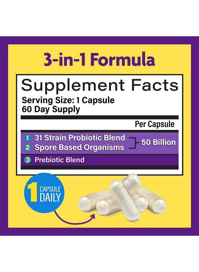 InnovixLabs Multi-Strain PROBIOTIC (by InnovixLabs). Broad Spectrum - 26 Diverse Probiotic Strains. 10,000,000,000 Live Cultures at Expiration. Gluten-free. 60 Delayed-Release Tablets. - Image 3