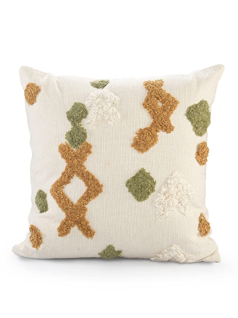 SASHAA WORLD Decorative Cushion Cover Home Living Room Bedroom Sofa Decor Cotton Throw Pillow Cover (1Pc, 45 x 45 cms) (Natural2) - Image 3