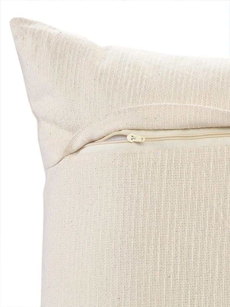 SASHAA WORLD Decorative Cushion Cover Home Living Room Bedroom Sofa Decor Cotton Throw Pillow Cover (1Pc, 45 x 45 cms) (Natural2) - Image 4