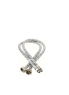 ABBASALI Tap Connector Flexi Pipes 2pcs Single Head Hose, High Pressure Explosion  - Image 1