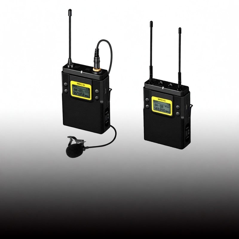 نظام ميكروفون لاسلكي UHF: استقبال إشارة مستقر بالتنوع الحقيقي، ضبط قناة تلقائيًا - إعداد قناة سريع وآمن، تشغيل محمول لاستخدام في المقابلات الإخبارية، تصوير الأفلام، استضافة البرامج، الشاي - Image 4