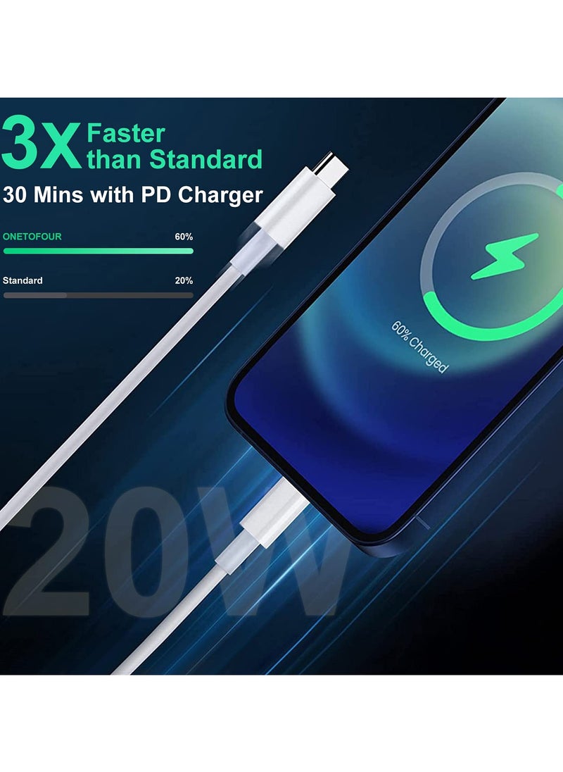 Concretization - 2 Pack USB C to Lightning Cable 2M [MFi Certified] Compatible with iPhone USB C to Light ning Cable Compatible with iPhone 14 Pro Max/14/13/12/11 Pro/X/XS/XR/8 Plus/AirPods Pro,Supports Power Delivery - Image 1