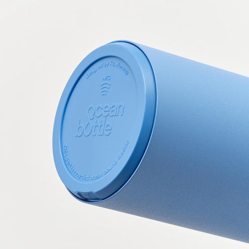 Ocean Bottle Original 17 oz | Stainless Steel Water Bottle | Reusable & Sustainable | Keeps Drinks Cold & Hot | Eco Friendly Gift (Lagoon Blue) - Image 5