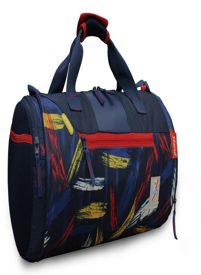 Sfane Gym Bags for Men with Separate Shoe Compartment Sports Gym Bag for Women Duffle Bags for Gym, Duffel Bags Sports Bag - Blue & Red - Image 4